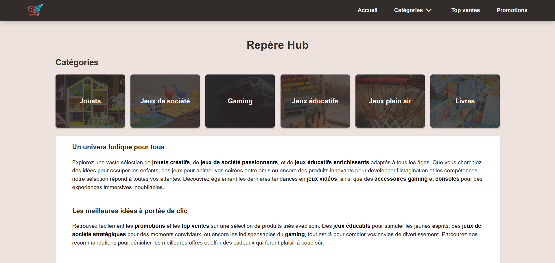 Capture du site